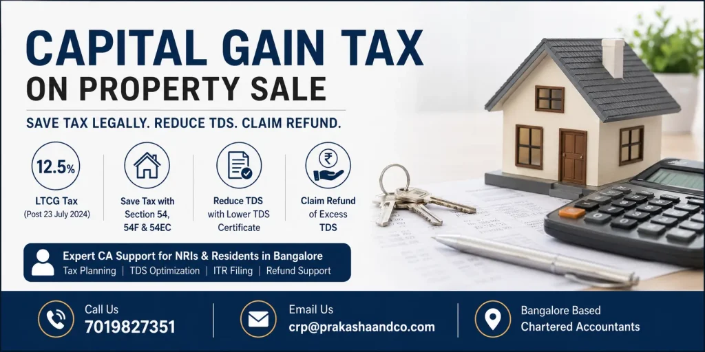 capital gain tax on property sale
