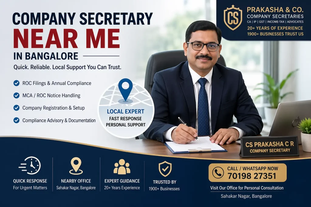 Company Secretary near me