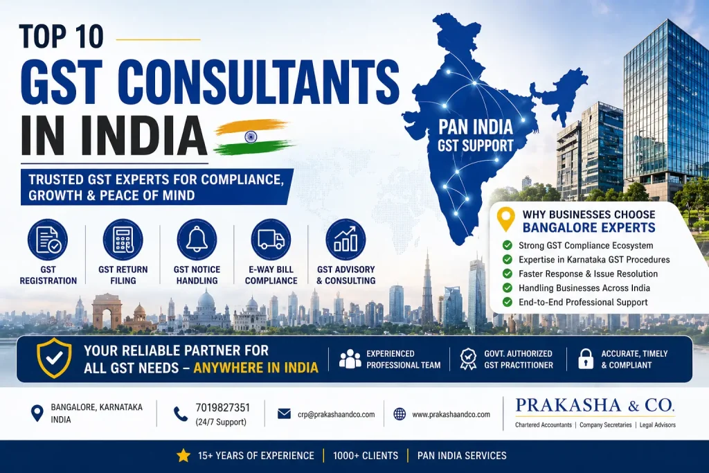 GST consultants in India