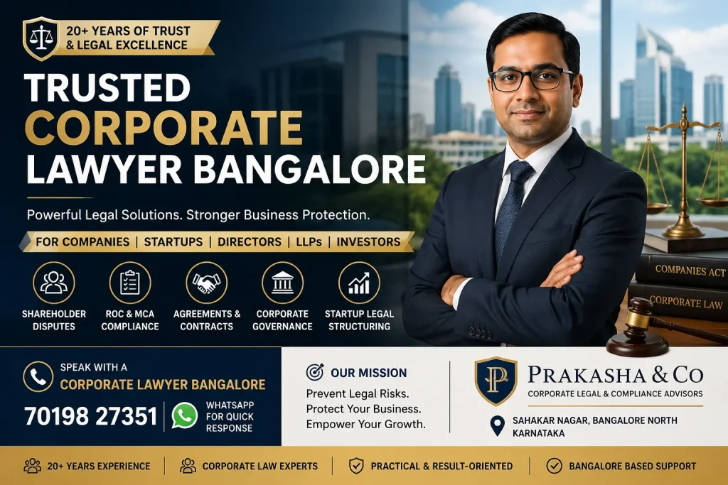 Trusted Corproate Lawyer Bangalore