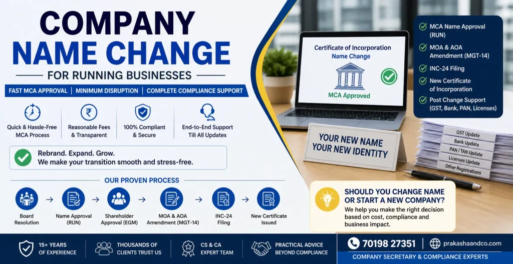 company name change
