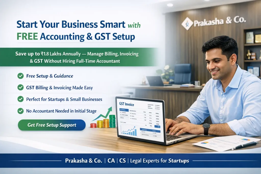 business accounting and gst for startups