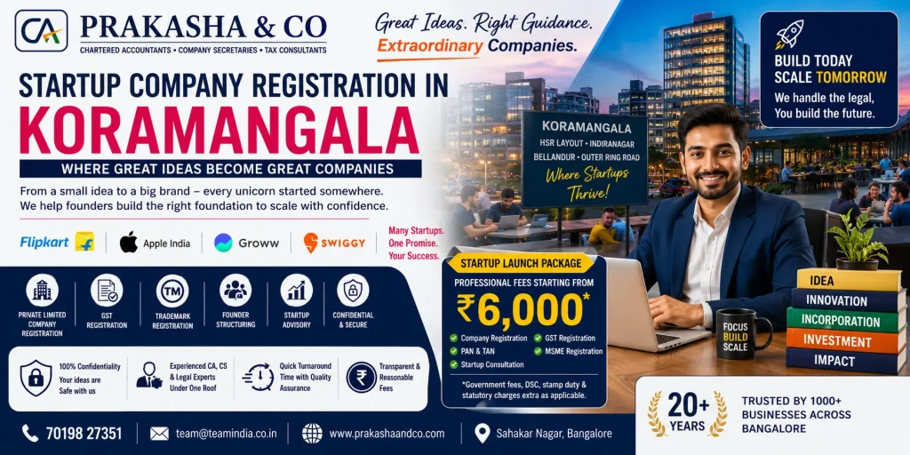 Company Registration Kormangala