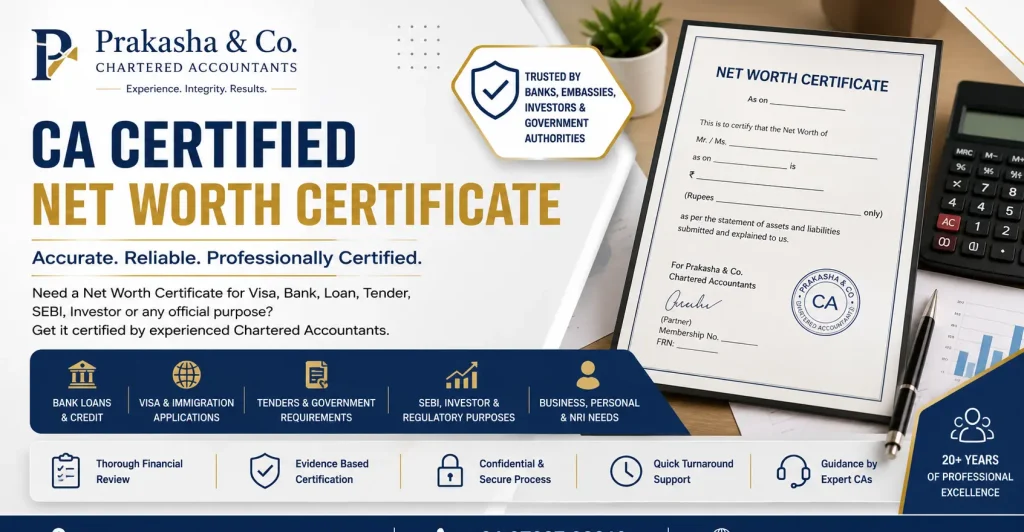 Net Worth Certificate